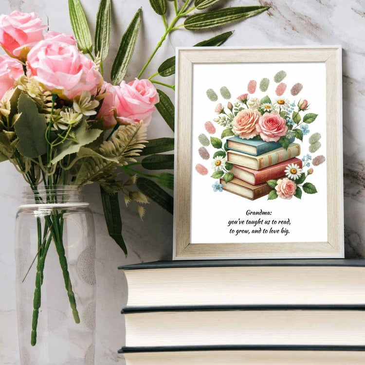 DIY Handprint Flower Gift for Grandma – Print, Customize, and Gift in Minutes!