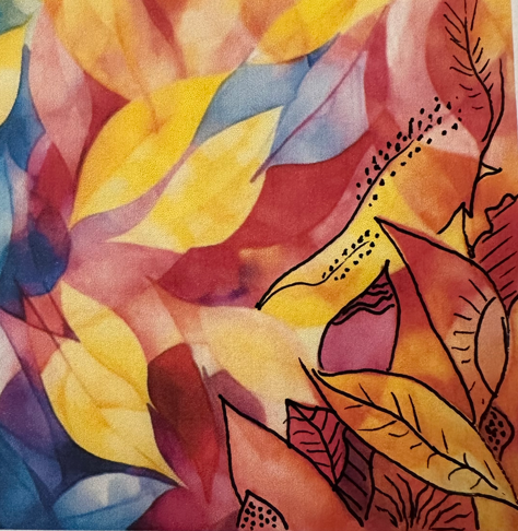 Reverse Coloring – Autumn Reflections Printable Fall Pages with Quotes