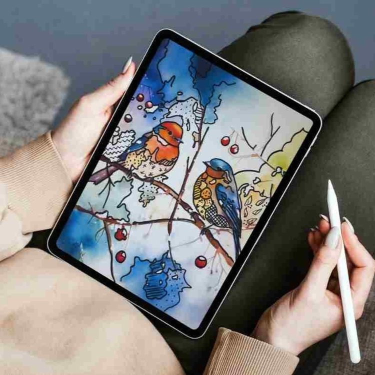 Reverse Coloring – Winter Watercolor Scenes PDF with 40 Printable Pages